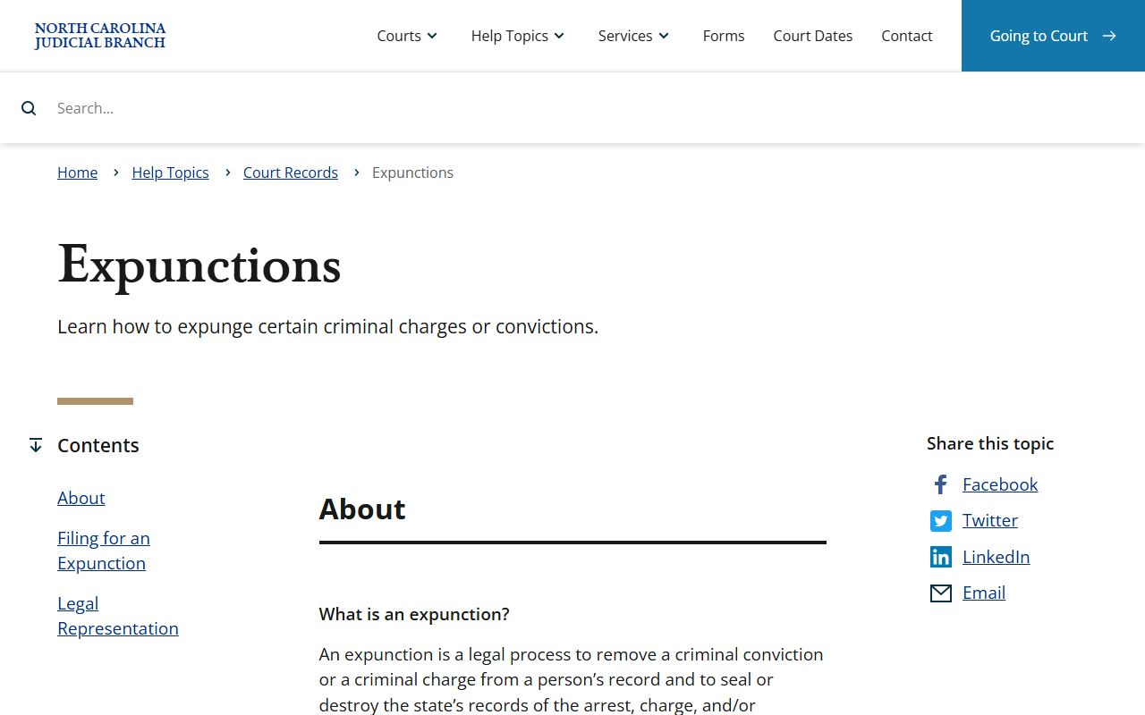 Richmond County court records expunctions help topic source