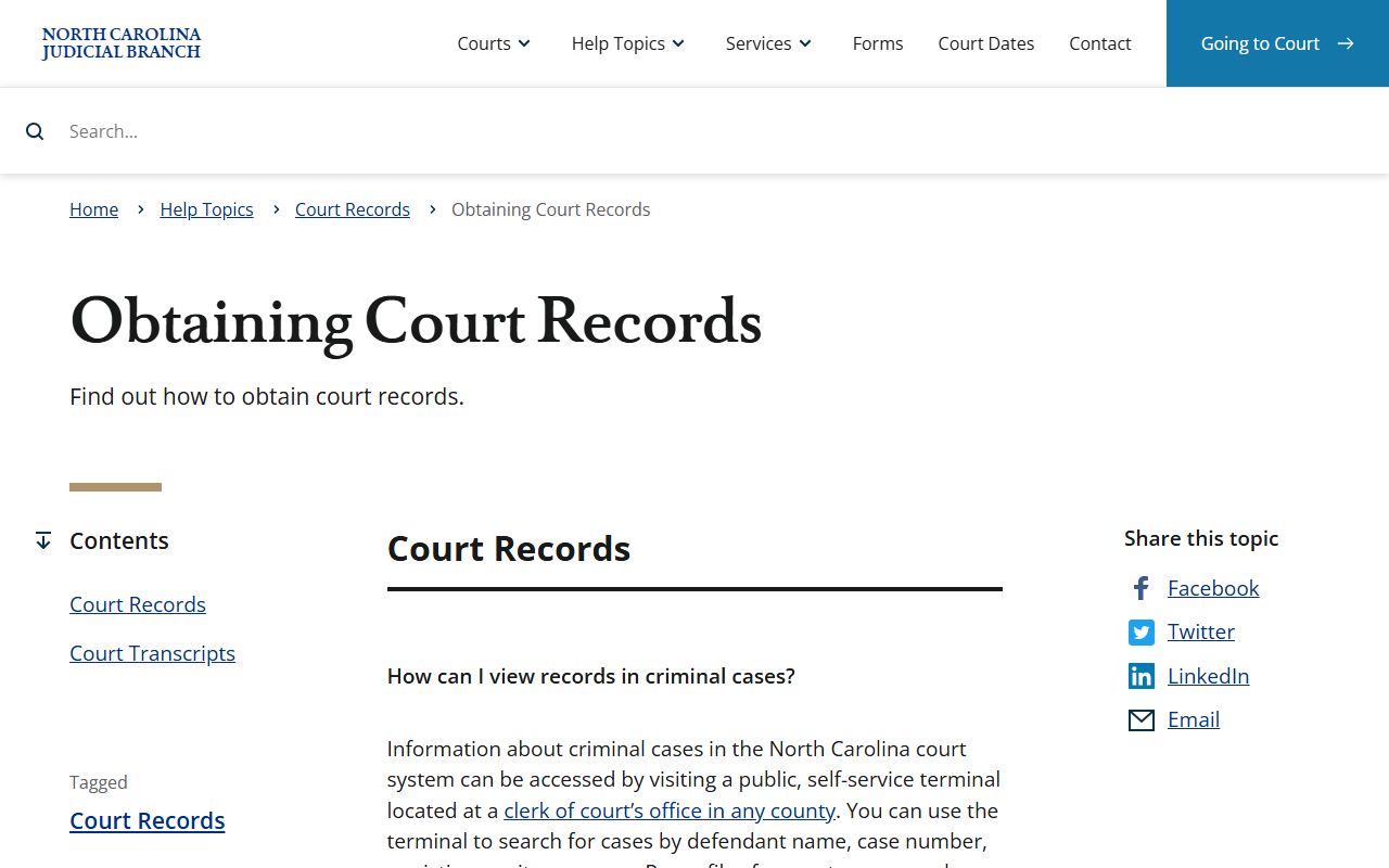 Richmond County court records obtaining court records source