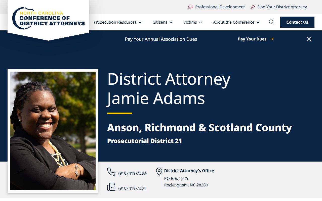 Richmond County criminal court records Prosecutorial District 21 source