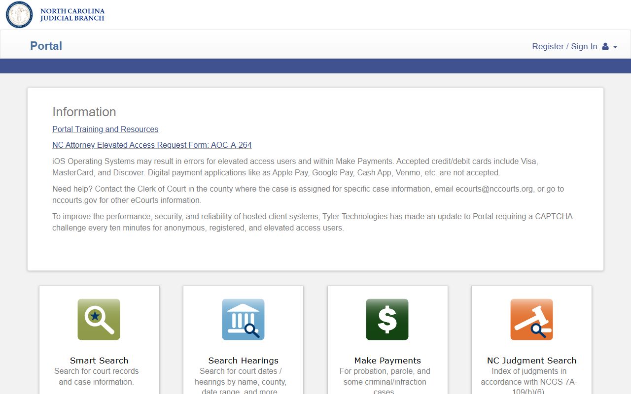 Richmond County court records eCourts Portal home