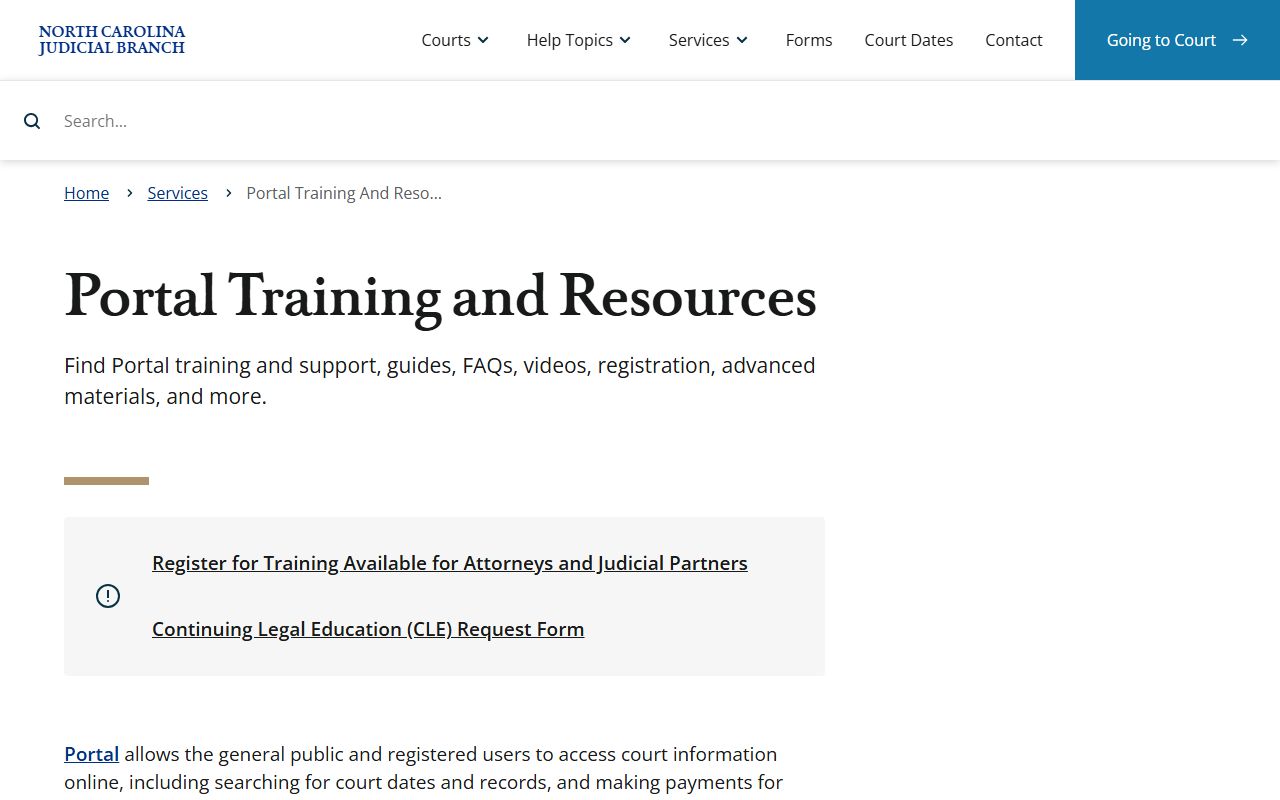 Richmond County court records portal training and resources